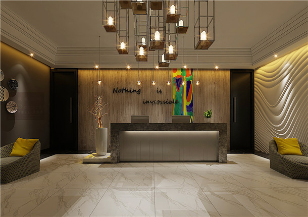 定边西夏文化宫酒店装修设计|艺术与线条的完美结合。