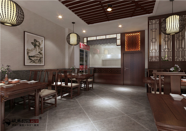 定边丰府餐厅设计|整体风格的掌握上继承我们中式文化的审美观