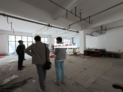 定边设计装修公司|定边枫乐餐厅设计装修项目现场勘察
